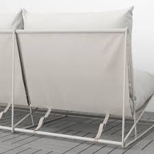 Havsten 4er Sofa Drinnen Draussen Ohne Abschluss Ohne Armlehnen Beige Ikea Osterreich In 2020 Cushions On Sofa Love Seat Ikea