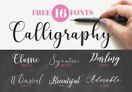Top 16 Free Calligraphy Fonts Hand Lettering In 2021 Customize your calligraphy letter text with our generator below, and download or print your custom calligraphy letters instantly.