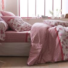 Housse De Couette Imprimee Fleurettes Et Vichy Rosa La Redoute Housse De Couette Couette Housse De Couette Rose