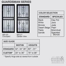 security door larson courtyard steel frame