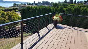 Our dedication to research and development ensures a uniquely engineered railing system which meets commercial/residential building codes throughout north america. Premium Deck Railings Powder Coated Aluminum Glass Or Stainless Steel Cable