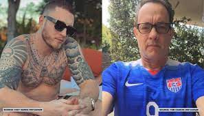And the award for the most bizarre moment of the 2020 golden globes goes to. Tom Hanks Son Chet Hanks Replies To People On His Illuminati Tattoo