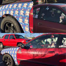 Car covered in Hentai : r/justneckbeardthings