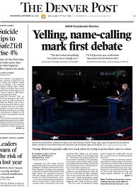 Get all of the latest breaking local and international news stories as they happen, with up to the minute updates and analysis, from ireland's national broadcaster. Trump Caused Chaos At The Debate Newspapers Blamed Both Sides Mother Jones