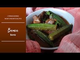 Sementara haluskan bumbu halus ( bawang putih + bawang merah + merica ), selanjutnya tumis. Masak Simple Bamia Easy Recipes Okra Stew With Meat Youtube