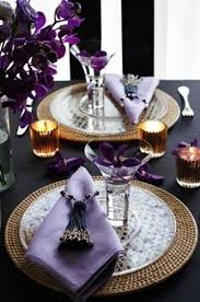 Dining Room Sets Christmas Table Decorations Centerpiece Purple Table Settings Ideas Pu Purple Table Settings Dinner Table Setting Table Setting Inspiration