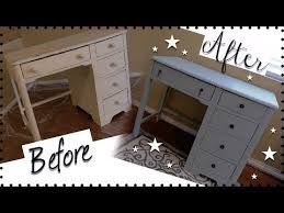 Diy Vintage Desk Makeover How To Chalk Paint Furniture Youtube Vintage Desk Desk Makeover Chalk Paint Furniture