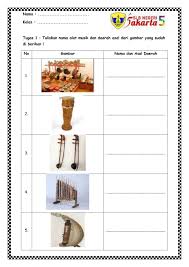 15 alat musik daerah riau lengkap dengan gambar. Ejercicio De Alat Musik Tradisional Dan Mata Uang