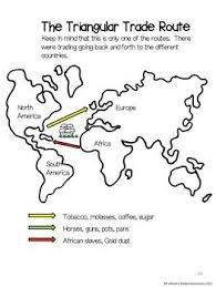 Triangular Trade Worksheets Social Studies Elementary Teaching Social Studies Social Studies Classroom