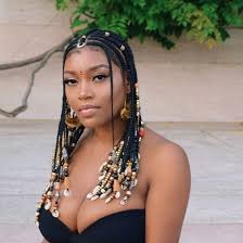 A wide variety of hair braiding beads options are available to you Braids With Beads Cowry Shells And More Hair Styles Natural Hair Styles Braided Hairstyles