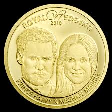 Herzogin meghan und prinz harry freuen sich 352 tage nach der hochzeit über einen jungen. Goldmunze Zur Hochzeit Von Prinz Harry Und Meghan Markle Dgg