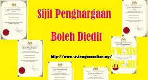 1 contoh penulisan sasaran keberhasilan 1. Sijil Penghargaan Boleh Di Edit