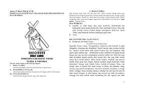 Teks Misa Jumat Agung 26 Maret 2016