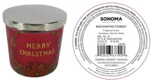 Kohl S Recalls Three Wick Sonoma Goods For Life Branded Candles Due To Fire And Burn Hazards Cpsc Gov