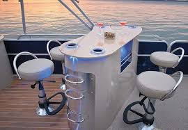 Pontoon Boat Bar Table Furniture Ideas How To Create Your Own In 2020 Boat Bar Pontoon Boat Pontoon