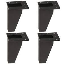 4 Inch 10cm Furniture Legs La Vane Set Of 4 Aluminium Metal Oblique Furniture Feet Black For Cabinet Cupboa In 2020 Furniture Legs Furniture Feet Aluminum Furniture