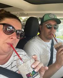 Red solo cup with carnation milk milkshake