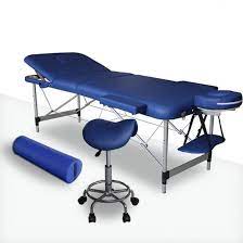 pack massage coloris bleu mediprem votre table de massage avec tabouret et coussin de massage table de massage table massage pliante tabouret
