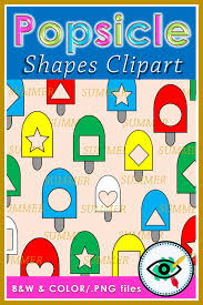 Summer Popsicle Shapes Clipart Teacher Activities Clip Art Teaching Shapes