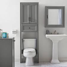 Tara Space Saver Cabinet Over The Toilet Etagere Gray Crosley Toilet Storage Bathroom Cabinets Designs Bathroom Storage