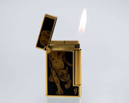 S T Dupont Lighter Maki E Chinese Lacquer Catawiki Dupont Lighter Lighter Gold Powder