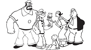 Popeye Y Oliva Colouring Pages Coloring Book Pages Art Pages Coloring Books