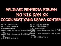 Jika tidak ada, maka tidak akan ada bukti pada keluarga tersebut walau pun sudah memiliki buku nikah. Generator Nik Kk Kumpulan Nomor Nik Dan Kk Palsu Online Generator Gratis 2019 Untuk Registrasi
