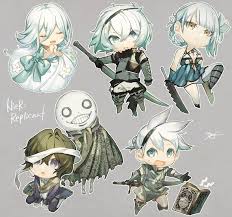 Replicant, but may actually be a copy. Kaine Emil Nier And Yonah Nier And 1 More Drawn By M G Danbooru