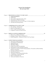 Dental Clinic Handbook Revised April 2010