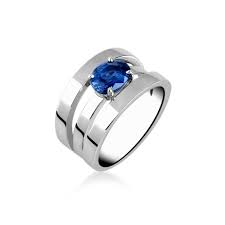 Bague Solitaire Saphir Bague Joaillerie Bague Bague Fiancaille