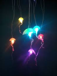 Jellyfish Hanging Lights With Leds Hanging Lights Jellyfish Light Pendant Light Design