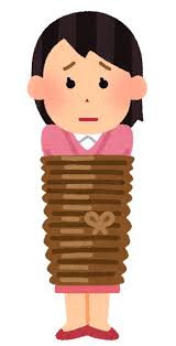 捕まった人のイラスト（女性） | かわいいフリー素材集 いらすとや