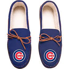 Chicago Cubs Big Logo Moccasin Slippers Walmart Com