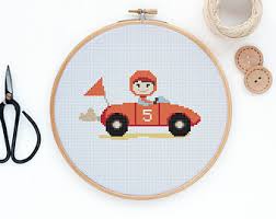 This is why using fabric with an open countable weave like aida is best. Cross Stitch Racing Etsy