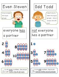 Even And Odd Numbers Chart Worksheets Teaching Resources Tpt