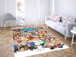 Family Guy All Characters Carpet Rug Rugs On Carpet Living Room Modern Modern Carpet