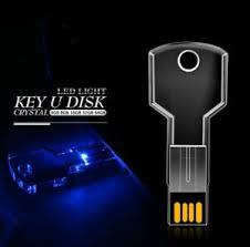 64gb 4gb Led Light Crystal Key Usb Flash Drive Can Custom Logo Ebay