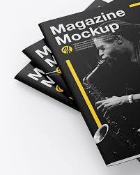 Download Three Matte A4 Magazines Mockup In Stationery Mockups On Yellow Images Object Mockups PSD Mockup Templates