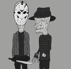 Black Beavis And Butthead Beavis And Butthead Black And White And Cartoon Image Funny Horror Horror Art Horror