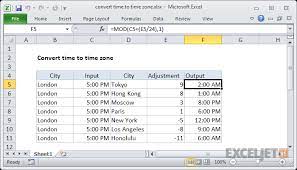 United kingdom is 8 hours behind of malaysia. Excel Formula Convert Time To Time Zone Exceljet