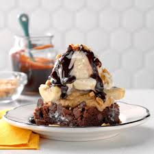 Grilled Banana Brownie Sundaes Recipe Brownie Sundae Banana Brownies Grilled Bananas