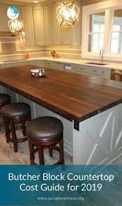 Butcher Block Countertop Cost Guide For 2019 Butcher Block Countertops Kitchen Island Countertop Kitchen Island Table