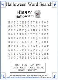 2nd grade halloween crossword puzzles. Halloween Word Search Printable Activities