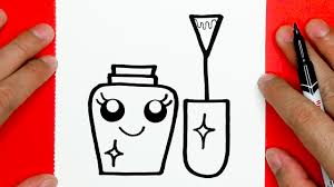 What are the different types of nail art? How To Draw A Cute Nail Polish Draw Cute Things Youtube