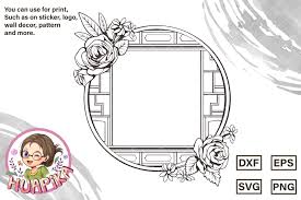 Download Chinese Window With Flower Frames Graphic By Huapika Creative Fabrica Yellowimages Mockups