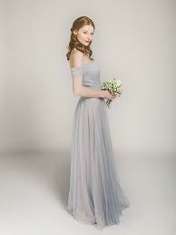 Elegant Off Shoulder Grey Long Bridesmaid Dress Swbd002 Grey Bridesmaid Dresses Long Tulle Bridesmaid Dress Grey Bridesmaid Dresses