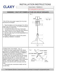 The diagram above shows a two conductor cable from the circuit breaker panel going to a wall switch. Claxy D 2926d Pendant Light User Manual Manualzz