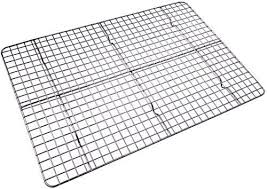 Checkered Chef Cooling Rack Baking Rack Stainless Steel Oven And Dishwasher Safe Fits Half In 2020 Stainless Steel Oven Cooling Racks Oven Baked Bacon