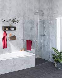Was ist eine dusch badewanne? Eck Dusche Mit Festwand Verkurzt Esg Glas H 195cm Combia A1k