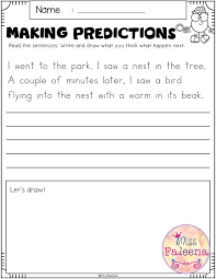 September Making Predictions Contains With Total 30 Pages Of Making Prediction Worksheets This Product Is Suitable For First Through Third Grade Students The